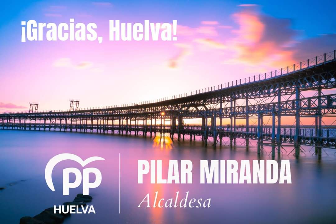 ¡Gracias, Huelva 💙!

#PilarAlcaldesa