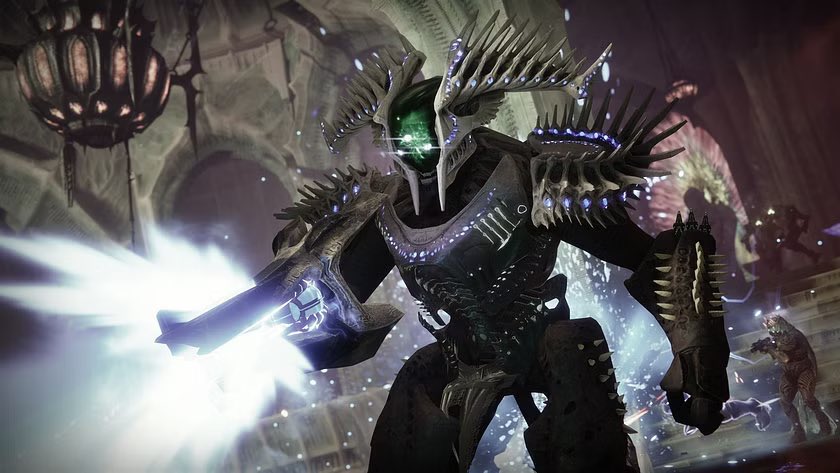 The first Ghosts of the Deep boss, Ecthar Shield of Savathun, is the revived Lightbearer of a boss in the Taken King, who was known as the ‘Sword of Oryx’. 

He was also the Hive who spoke in one of the Taken King cutscene
