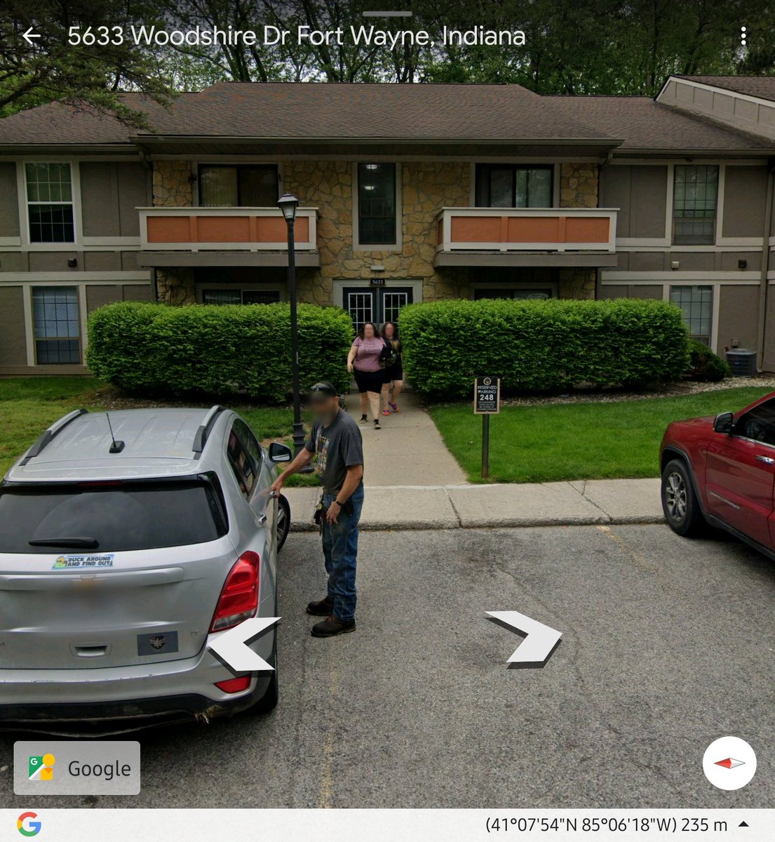 notyourfiona's tweet photo. Hey @googleearth you got a crush on me or what? 🤣🤣 pic 1 2023, coincidentally the day I graduated with my ASN. Pic 2, 2019, about a mile away. https://t.co/9r4pw83xat