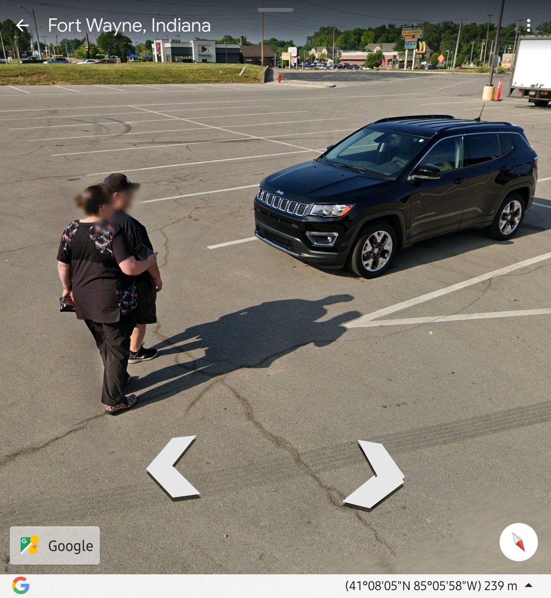 notyourfiona's tweet photo. Hey @googleearth you got a crush on me or what? 🤣🤣 pic 1 2023, coincidentally the day I graduated with my ASN. Pic 2, 2019, about a mile away. https://t.co/9r4pw83xat