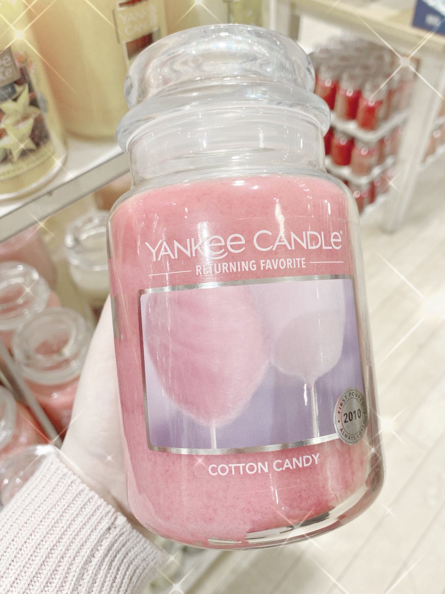 yankee candle has their cotton candy scent back omg 😭💕