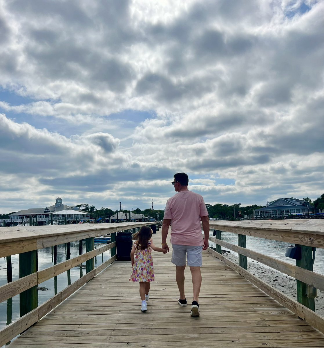Taking a stroll with my baby girl at Murrells Inlet Marsh Walk. This place is so beautiful!!! 🤩🙏