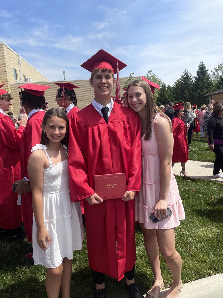Graduation Day for a Very Special Young Man- Nick Prince!  Incredible experience at Troy - Big Thanks to Mr Dilbone, Mr Schultz, Mrs Dedrick, Mr Palmer, Coach Hess, and countless other Admin &amp; Teachers.  Next Chapter- College of Wooster!