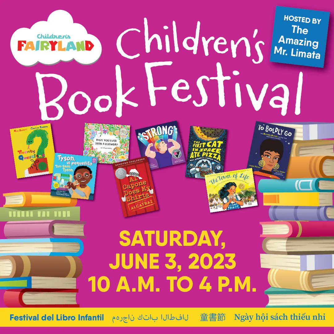 choldenko's tweet image. This Saturday! 😍 Join me at the @FairylandCA Book Festival.

This #kidlit event will feature read-alouds, activities, and books for sale from @TheCollectiveO5 that I'd love to sign for you and your young readers!

See you June 3, #BayArea readers. fairyland.org/book-festival
