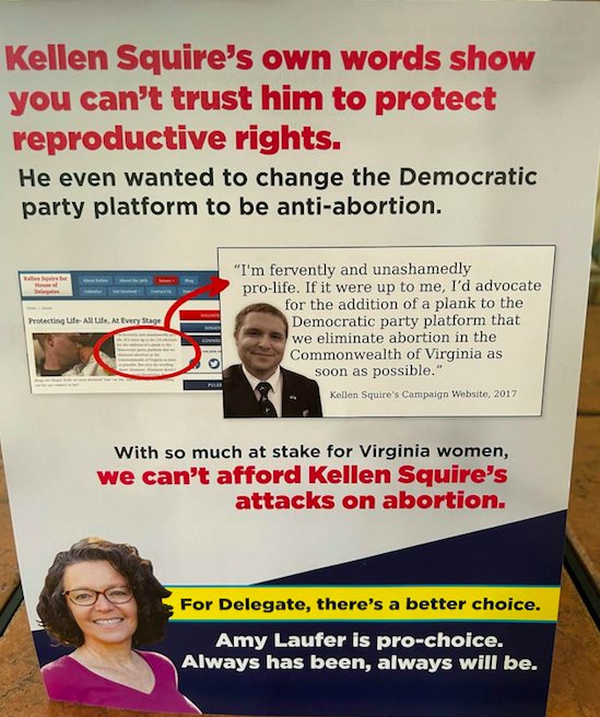 samuelbenhixon's tweet photo. This has got to be one of the dirtiest, most duplicitous political mailers I’ve ever seen one Democrat run against another. @SquireForYou @LauferFor55 https://t.co/JSKTBgYSkO
