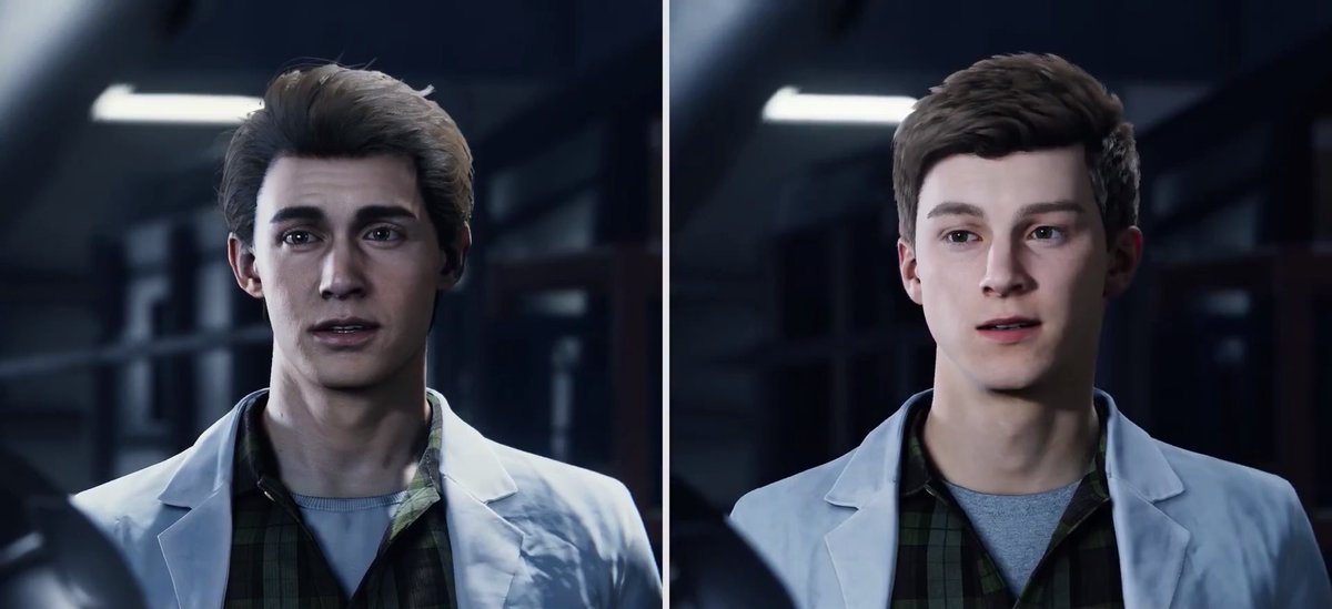 I still think changing Peter Parkers face in Spider-man was a weird choice. He looks less expressive and less detailed.