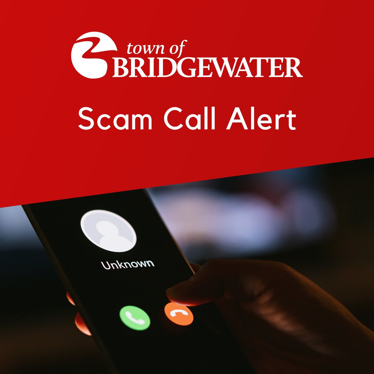 📣 We’ve been advised there is a scam call making the rounds purporting to be a police survey and prompting call recipients to “Press 1” to get an online link to the survey. Neither the Town of Bridgewater nor @policenews are conducting any such survey.