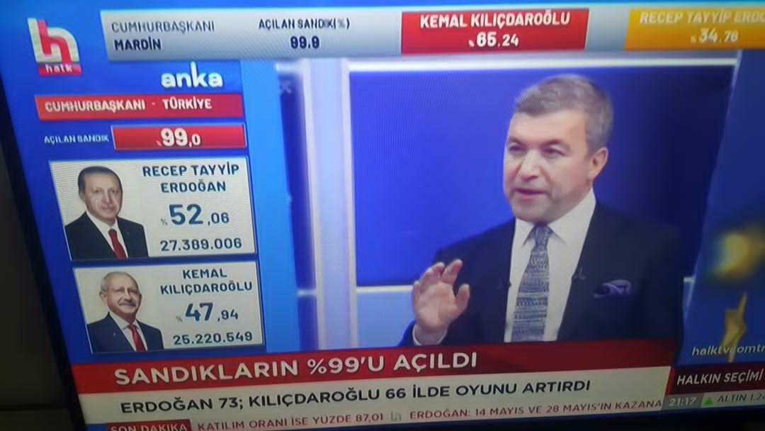 Halk TV  de seçim sonuçlarını izlemek çok keyifli