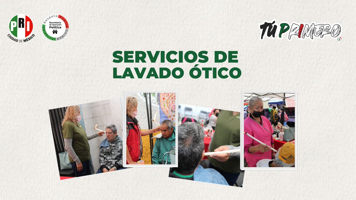 OPOLPRICDMX1's tweet photo. En el @PRICDMX_ nos importas tú y tu salud‼️🇲🇽🙌🏻 En nuestras jornadas de servicios contamos con lavado ótico, no te las pierdas y aprovecha de los mejores servicios. ✅ #PorBuenRumbo https://t.co/Mta3sc9eec