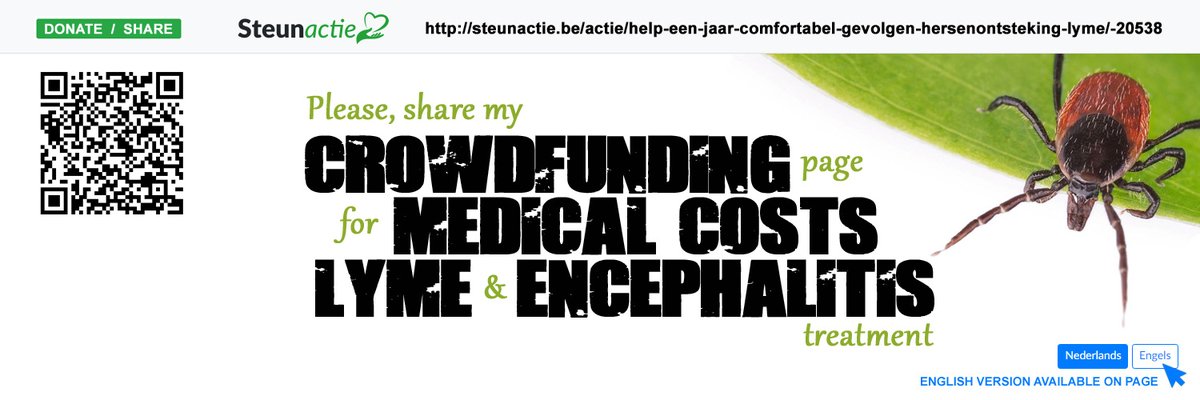 Please, share my #crowdfunding page for #medicalcosts as a result of #lyme and neurological damage caused by #TBE. 🫶💚 English version is available through the 'Engels' button. #sharingiscaring #pleaseRT #pleaseretweet #retweet #share #donate #thankyou

steunactie.be/actie/help-een…