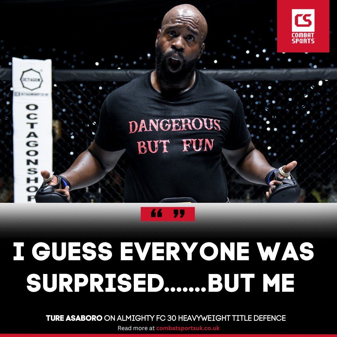 Ture Asaboro pulled it out the fire at <a href="/Almighty__fc/">Almighty FC</a> 30 defending his heavyweight strap! 🏆

Many were surprised....but not him!