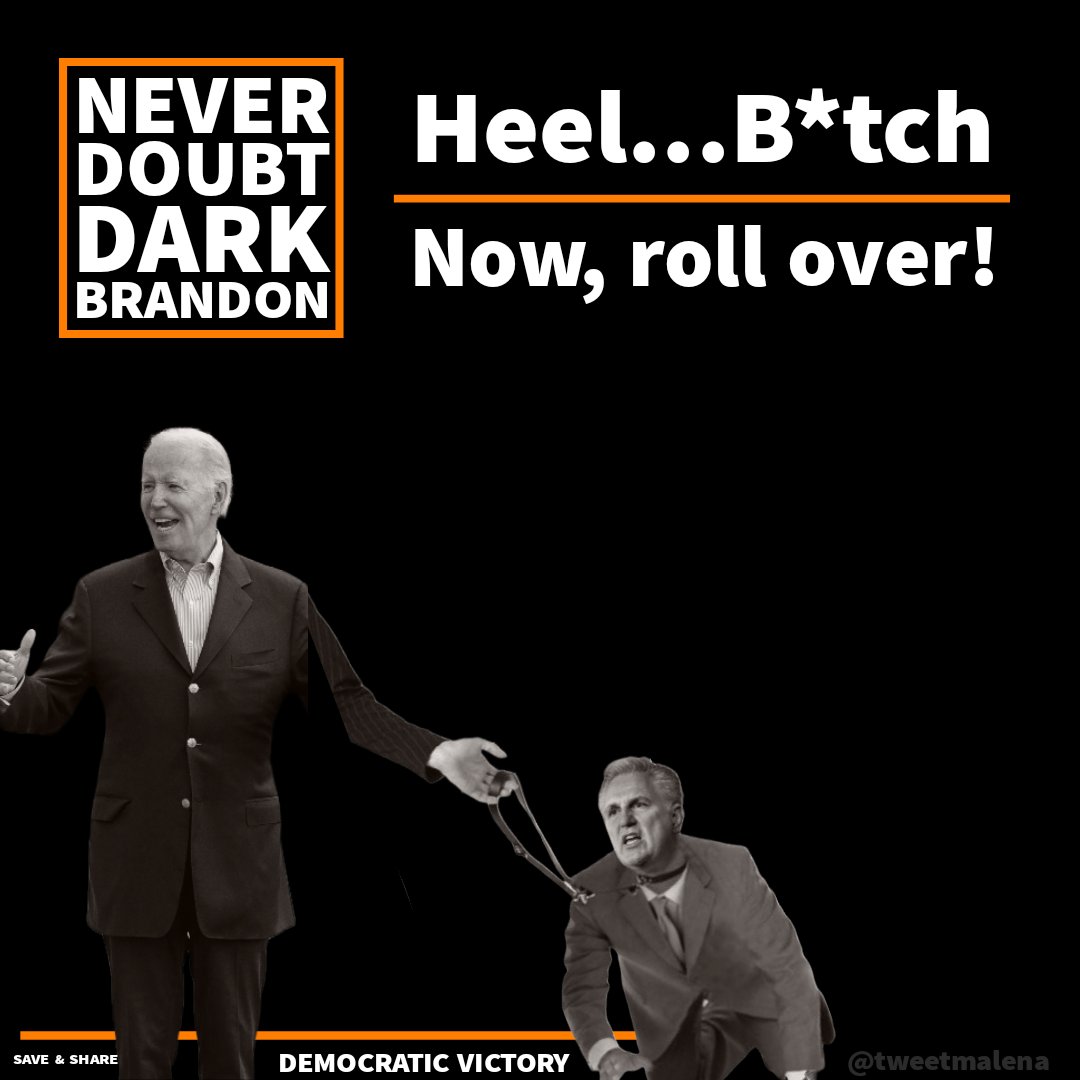 President Biden saves the day!
Never doubt #DarkBrandon!

Never overestimate #KevinMcCarthy!

Hey MAGA,
Got the sads?😭

You can borrow our hashtag:
#BlameKevinMcCarthy