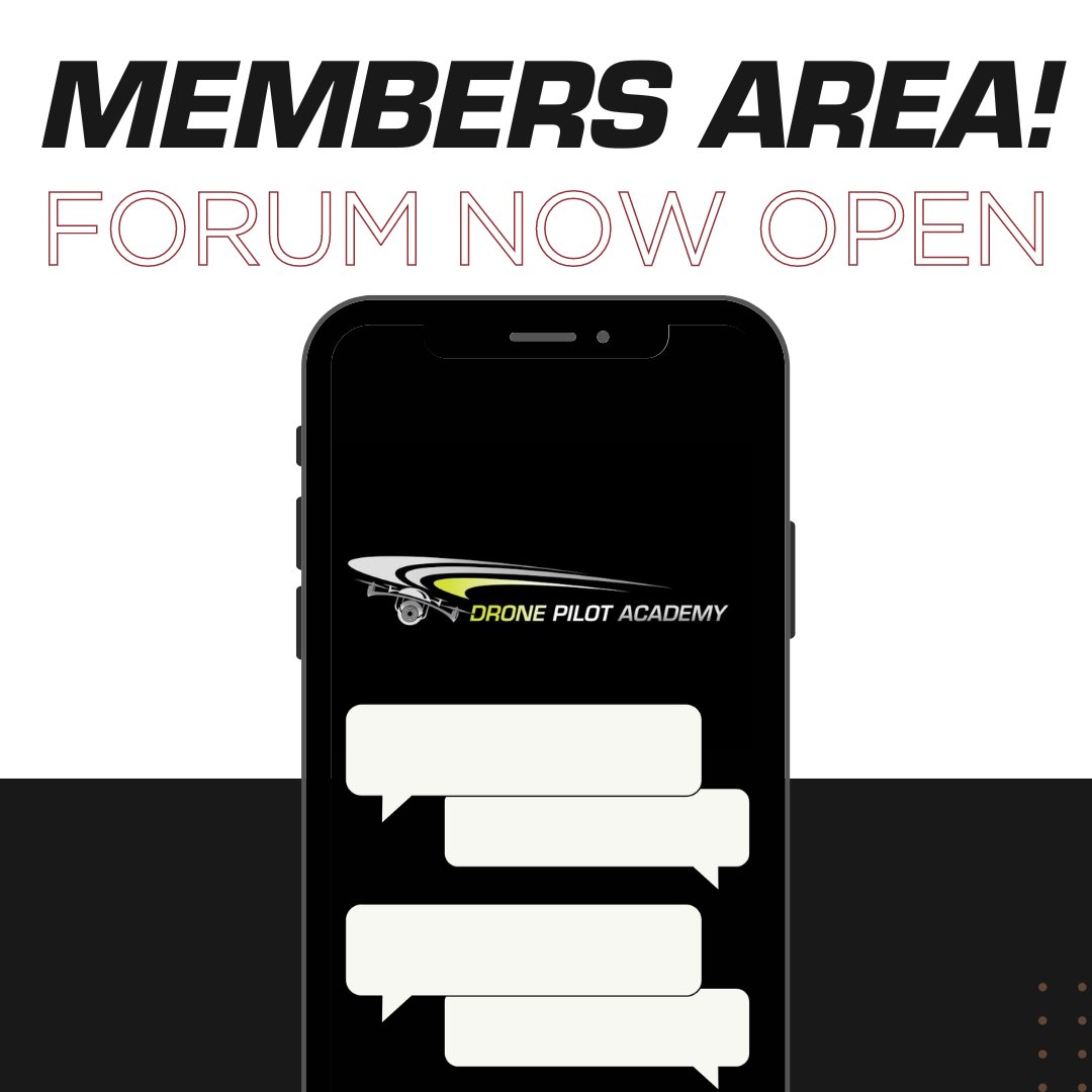 droneacademyuk's tweet image. Our previous customers and students listen up- We have created a new forum space specially to benefit YOU!

Please sign up through our members page on the website, this is where you can go to log in once approved: ow.ly/hLAt50Oy0bF

#membersarea #dronesupport #droneforum