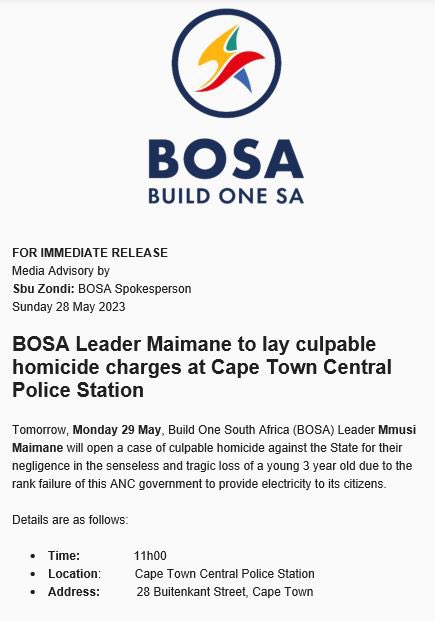 Mmusi Maimane MP tweet media