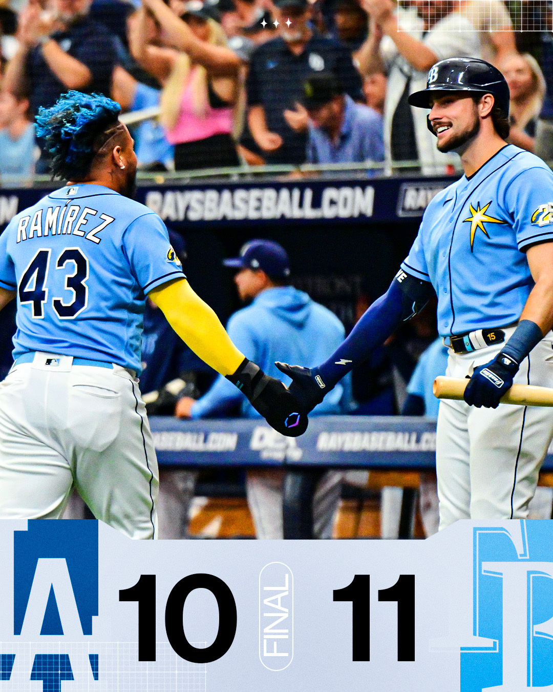 MLB on X: A Thriller at the Trop! @RaysBaseball takes the series