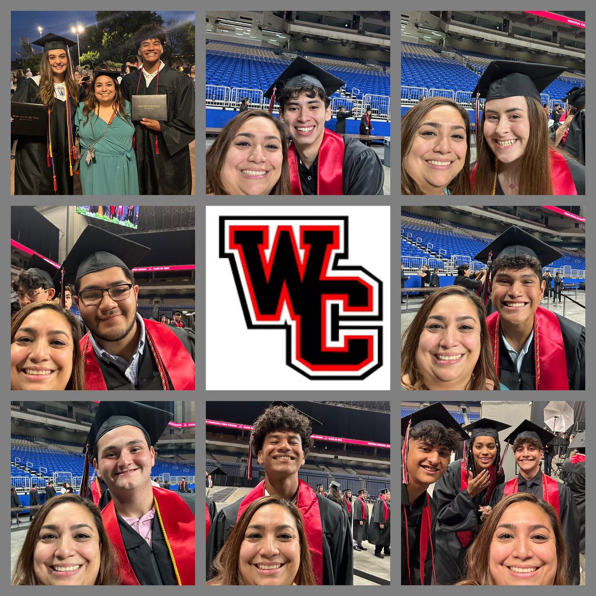 MsPMathClassWC's tweet image. Graduation is always bittersweet for me. I love seeing how proud the students are of their accomplishments but I’m sure going to miss seeing them in the halls and having them hang out in my classroom. Congrats to all the WC graduates! #onceachargeralwaysacharger