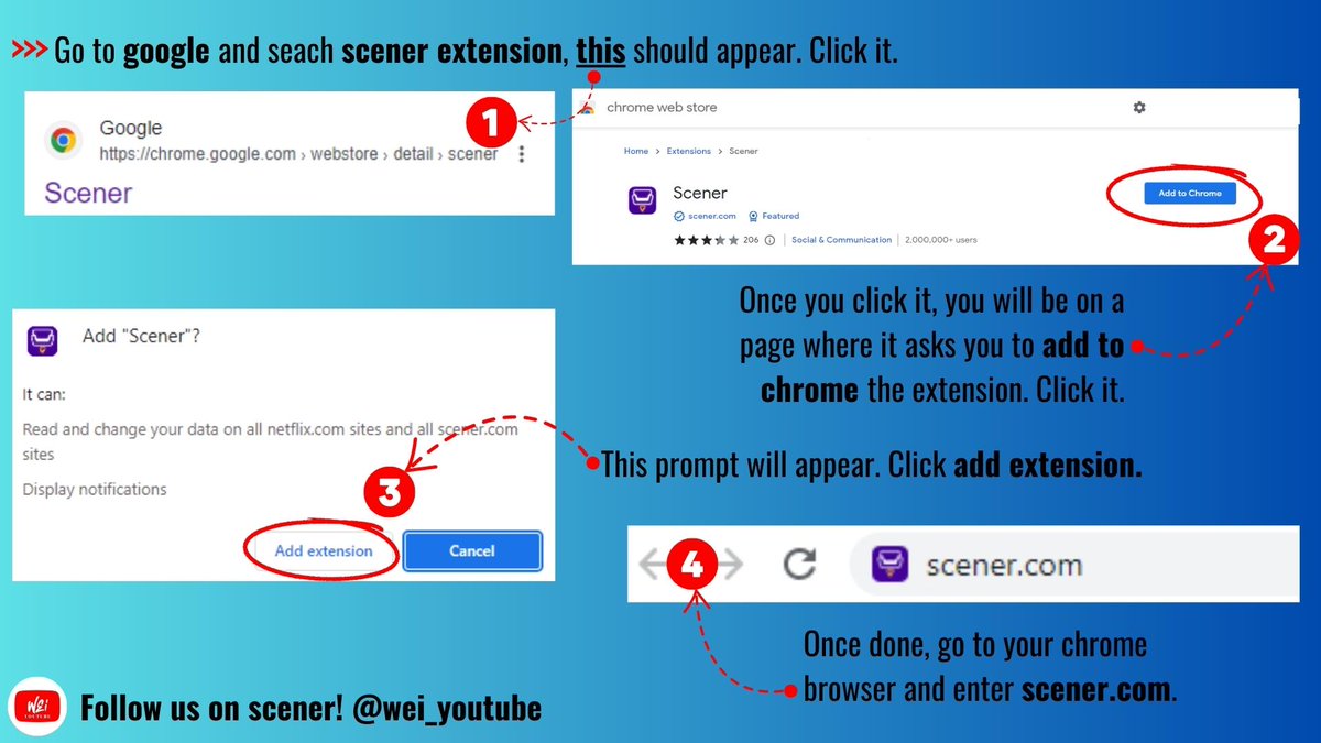WEi_youtube's tweet photo. [#WEi_Scener]

SCENER TUTORIAL

Haven't heard of scener? I guess it's time! Here's an easy to follow tutorial to get started!🎉

This extension is highly recommended. Why?

1 joiner = 1 view, meaning! If we have 100 joiners = 100 views in ONE PLAY!🔥

#위아이 #WEi @WEi__Official https://t.co/Ke84nIKoe4