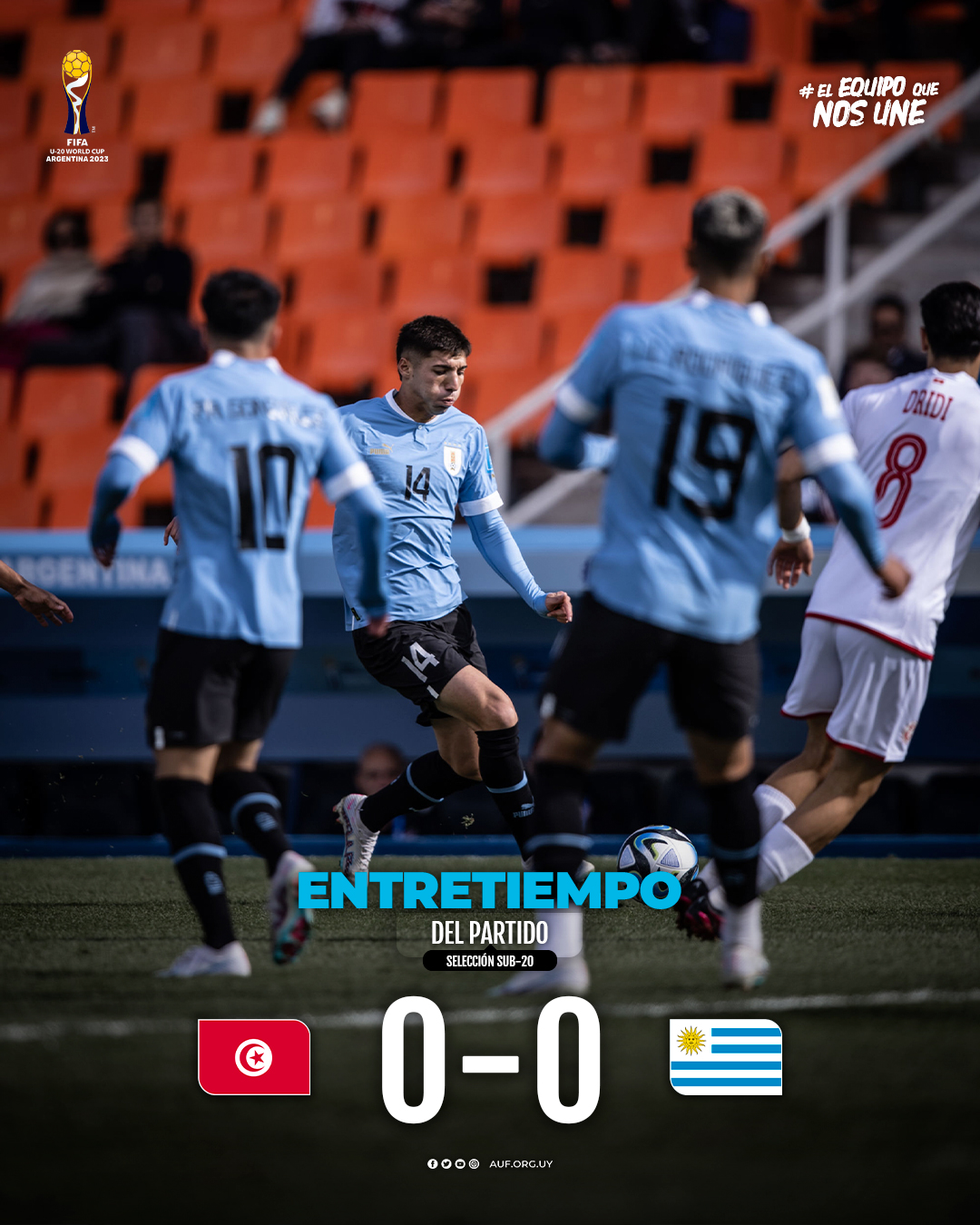 AUF - Selección Uruguaya de Fútbol - ⏸️ 𝙁𝙄𝙉𝘼𝙇 𝘿𝙀𝙇
