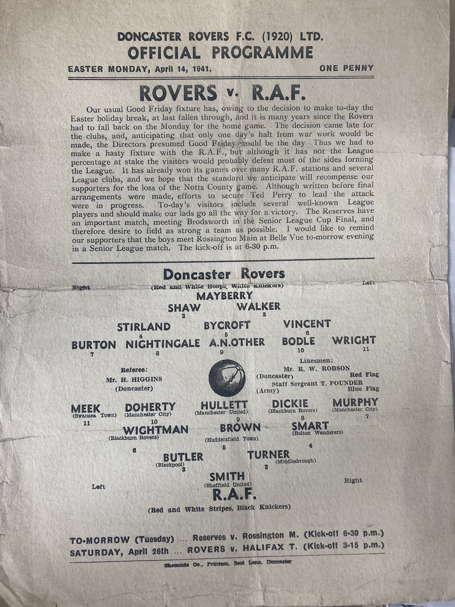 Doncaster Rovers FC Programmes tweet media