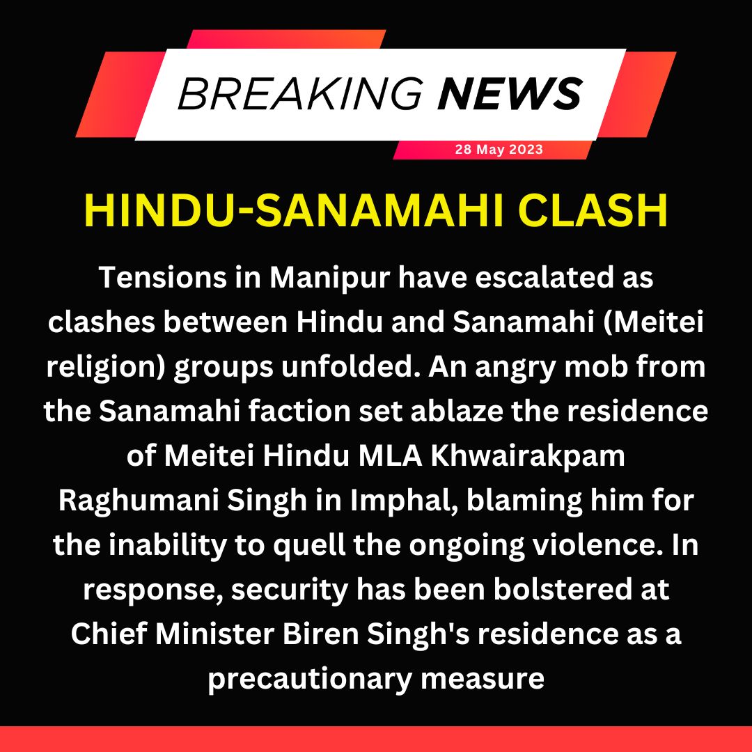 PaiteHills's tweet photo. Manipur violence turned into Hindu - Sanamahi (Meitei) clash in India. 
Hindu on Hindu, Faction among Hindus
#manipurisburning #ManipurTribal #HindusUnderAttack #HinduRashtra #Hindu
@ashoswai @ANI @BBCNews @AlJazeeraWorld @NELiveTV @newslaundry @dhruv_rathee @ndtv @BBCBreaking https://t.co/AyIBT9aoaW