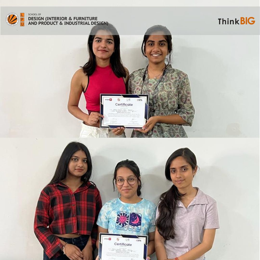 LPUDesign's tweet image. Students of School of Design II shine bright by winning  prizes in the poster-making competition, at Poster Making organized by Chitkara School of Planning and Architecture &amp;amp; FSAI
#lpudesign  #proudvertos #designstudents #creativeminds #admissionsopen