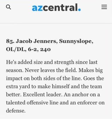 Jacob Jenners (@jacobjenners) on Twitter photo Thank you <a href="/azc_obert/">Richard Obert</a> for recognizing the hard work going on over here <a href="/SlopeFootball/">Sunnyslope Football</a> Thank you <a href="/azc_obert/">Richard Obert</a> for recognizing the hard work going on over here <a href="/SlopeFootball/">Sunnyslope Football</a>