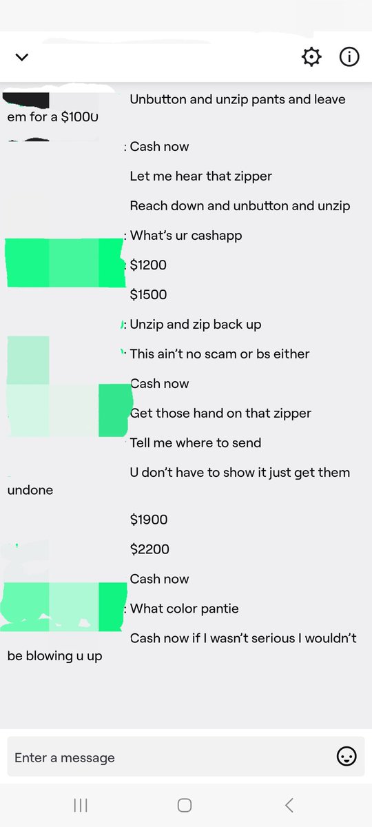 This is absolutely disgusting! Like, are you freaking kidding me? Do I look like the kind of person to do this kind of crap? I am worth way more than any amount of money someone would offer me to "unzip my pants" on a livestream. Hell to the naw! I hate sleaze bags!