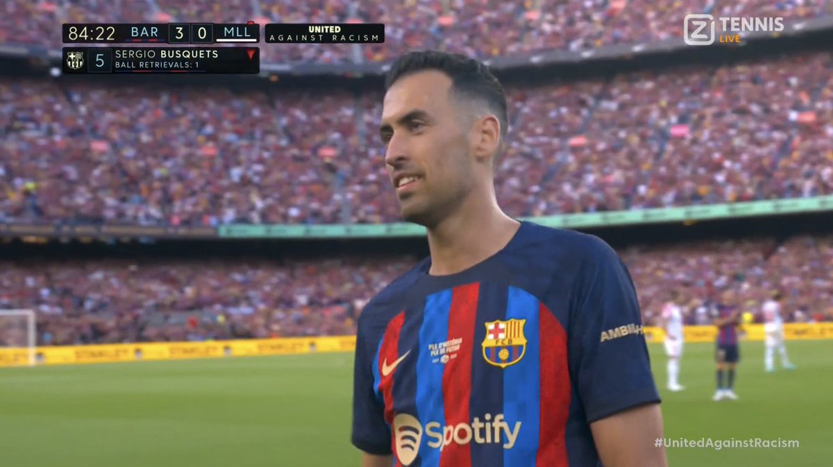 raneezn's tweet photo. Thankyou Legends @5sergiob and @JordiAlba. That's the end of an era. #Gracias #JordiAlba #SergioBusquets https://t.co/CWpqDVmXHF