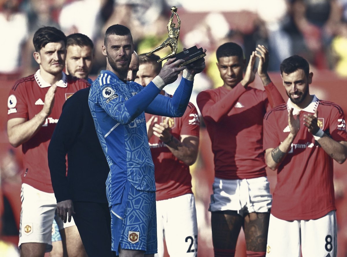 Introducing your 2022/23 Premier League Golden Glove winner 🧤 <a href="/D_DeGea/">David de Gea</a>