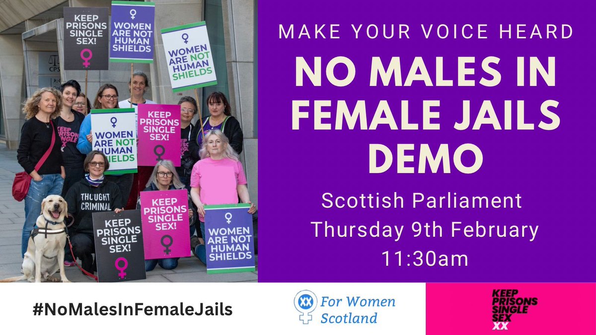 This is 2023. Who would have imagined you would have to protest against men in women’s 
jails.  It's just beyond comprehension. And who caused it? The SNP.  People need to wake up. They are not interested in main stream hard working decent people.