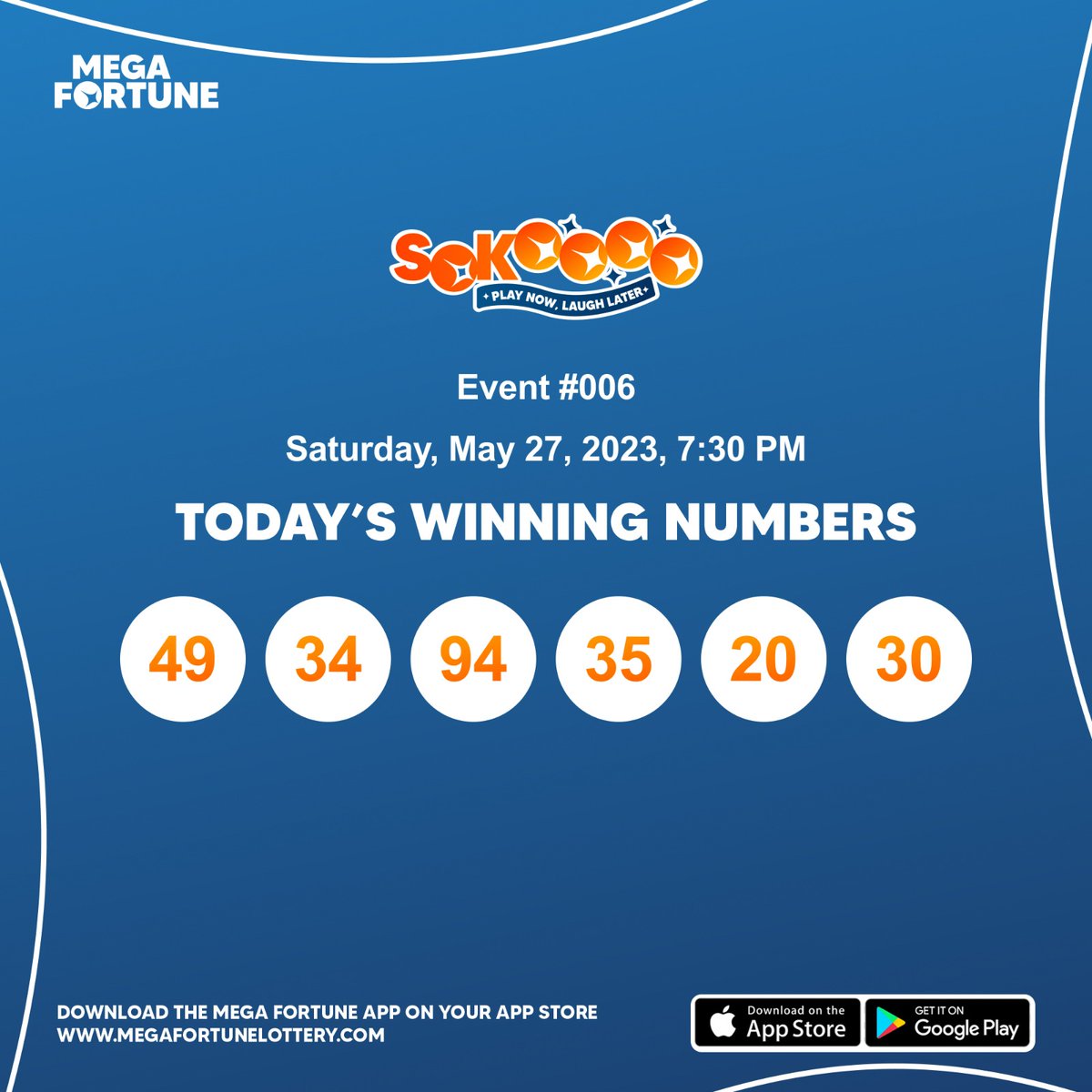 megafortune696's tweet photo. CONGRATULATIONS to all our lucky winners for our sokoooo game yesterday, dont forget to play DROMO today and you could be part of our lucky winners. #megafortune #megafortune696 #dinumega https://t.co/eGdTxFvvCj