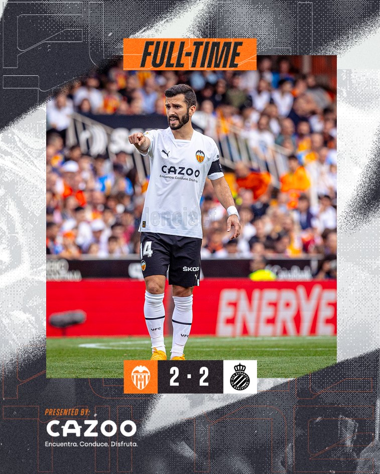 #ValenciaEspanyol 🦇⚪🔵

⚽ 2-2 | FINAL DEL PARTIDO

#CORVCF | #ADNVCF