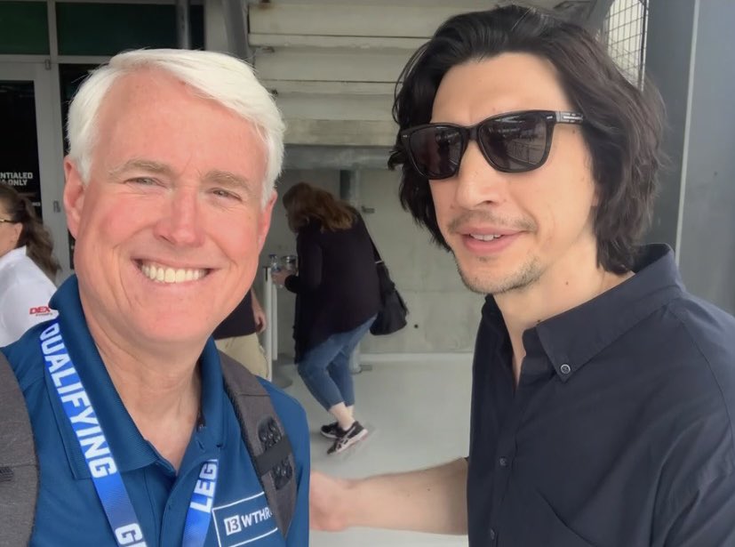 Welcome to the Indy 500, Adam Driver!
#Indy500 #ThisIsMay
#TrackTeam13