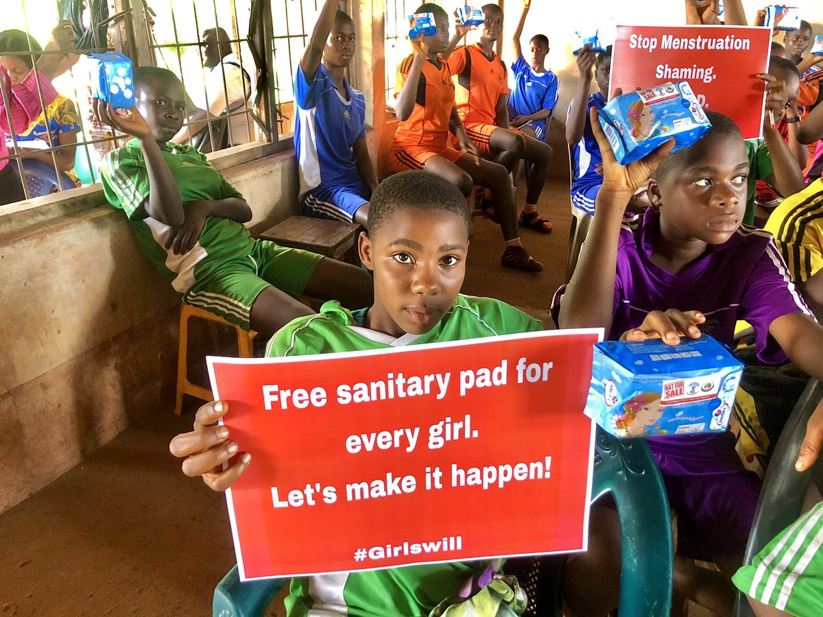 GirlsWillNG's tweet photo. In 2020, we launched our sanitary hygiene bank in an effort to curb period poverty and improve the quality of life of girls everywhere.

Indeed, period poverty remains a disturbing issue in Nigeria, likewise education and sensitisation about menstruation.

#WeAreCommitted https://t.co/GSOO9ENlna