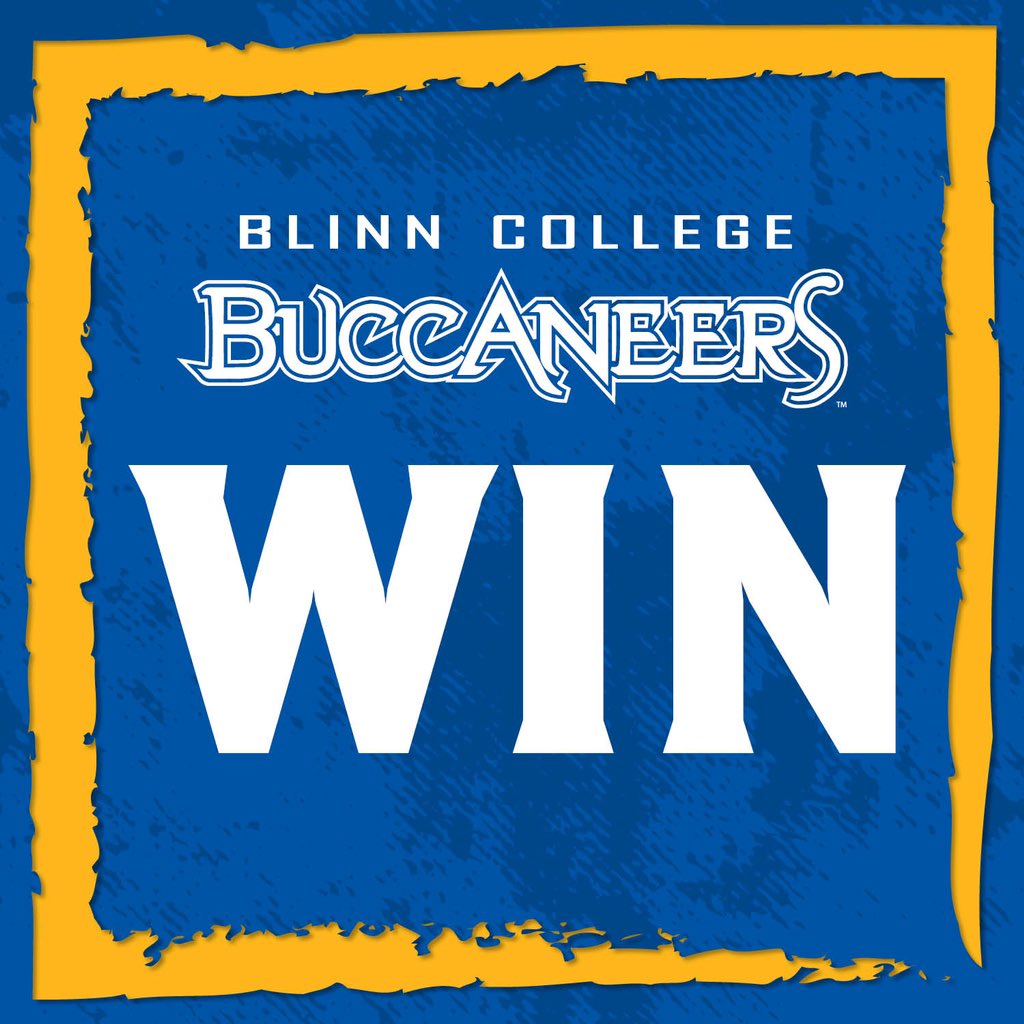 BUCCANEERS WINS! 9-3 victory over Gaston. Blinn advances in the winner’s bracket and will play again at 7 p.m. on Tuesday, May 30.