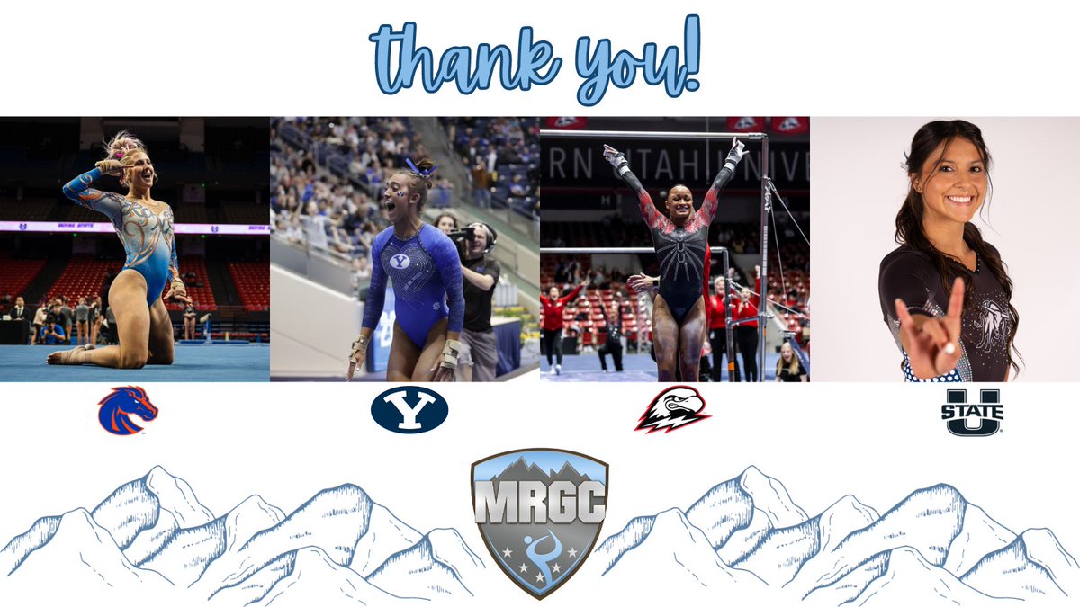 The Mountain Rim Gymnastics Conference wants to thank our schools, the gymnasts, coaches, and fans over the years!