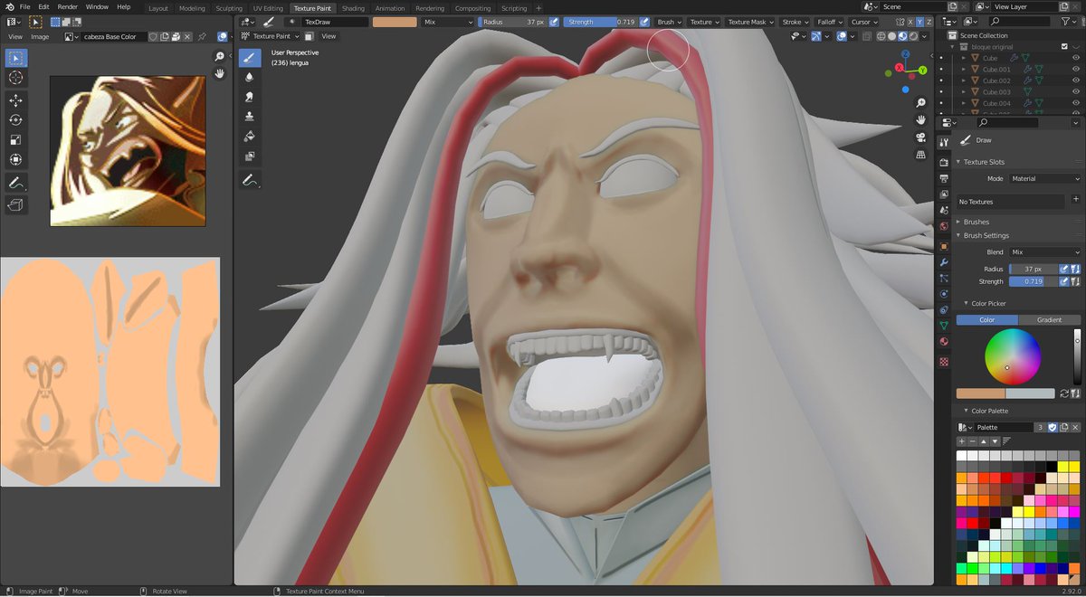 LuisLRDesign's tweet image. This time I am testing the tool (Texture Paint) and seeing its pros and cons. #game #3d #modeling #blender #hiveblockchain #desing #art #3dart #3dmodeling #3dmodel #3d #artwork #art #3dartist #3drender #3dartist #render #diseño #fantasia