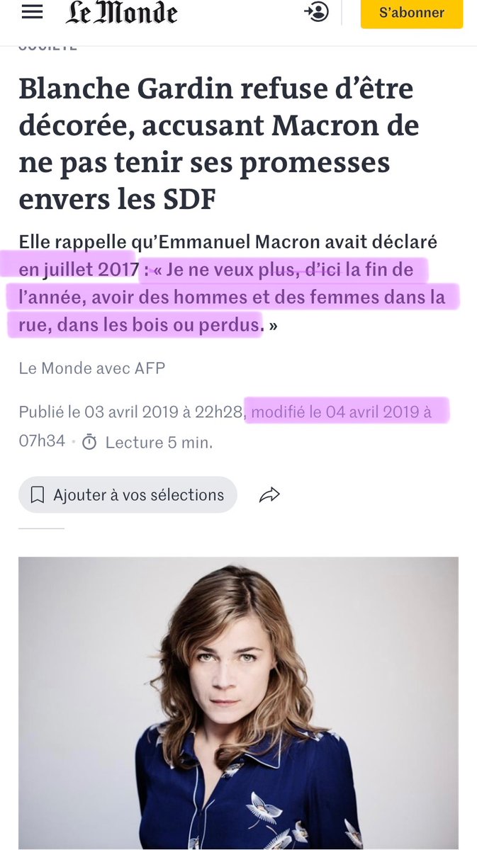 #FestivaldeCannes2023
#Oscars2023
#JustineTriet
#BlancheGardin
Pour la Deuxième Femmes à recevoir un Oscar Non félicité ni par l’ensemble du monde politique ou du show-business pour avoir crue s’exprimer librement ELLES ces prend la Foudre<DOXA>depuis Hier 

2019 une pensée 😉⤵️