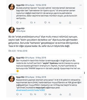 HurAyse's tweet photo. Bakın bunu hatırlatmak için bir gün beklemeyeceğim çünkü aslında beş yıl geç kalındı bunu idrak etmek için. Hadi 2015'de tam aymadık, ama 2018'de belliydi bu ittifakın "seçim"le gitmeyeceği.👇Gerçi yenilen pehlivan güreşe doymaz misali, beş yıl sonra yine "seçim" "umud" olur. https://t.co/pKEJu79UaH