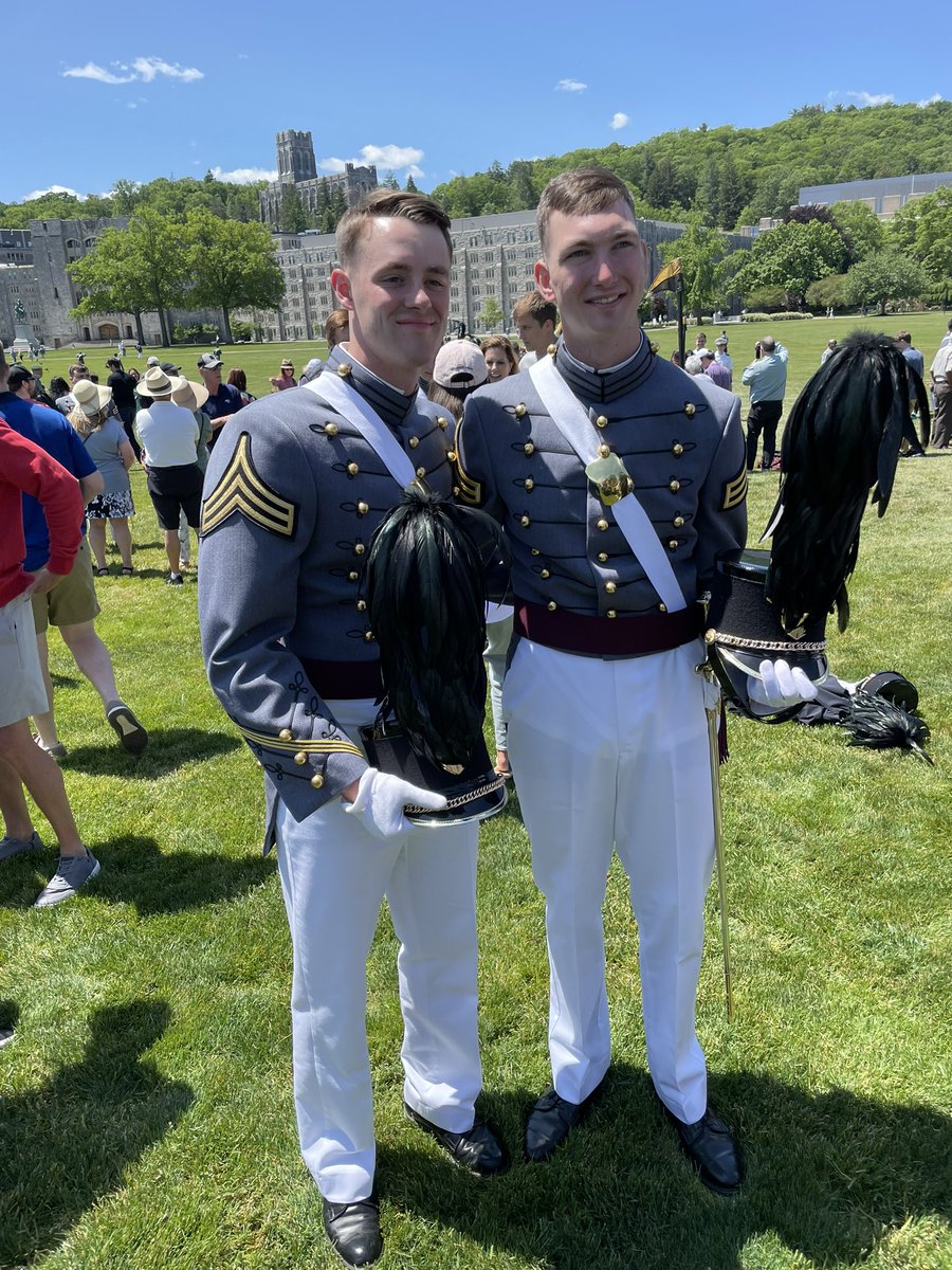 EBQuack's tweet image. Two Georgetown boys are now West Point Alumni.  2LT Samuel Martin and 2LT Seth Quackenbush.