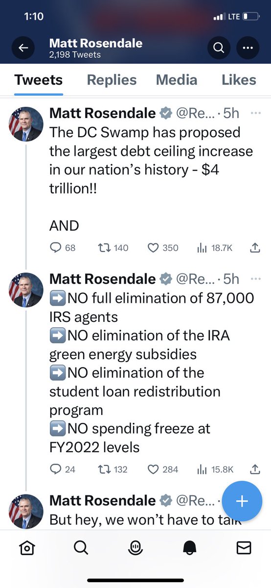 The only people dumb enough to fuck around with defaulting on US debt are members of the Freedumb Caucus, of which @RepRosendale is the absolute dumbest. #mtpol