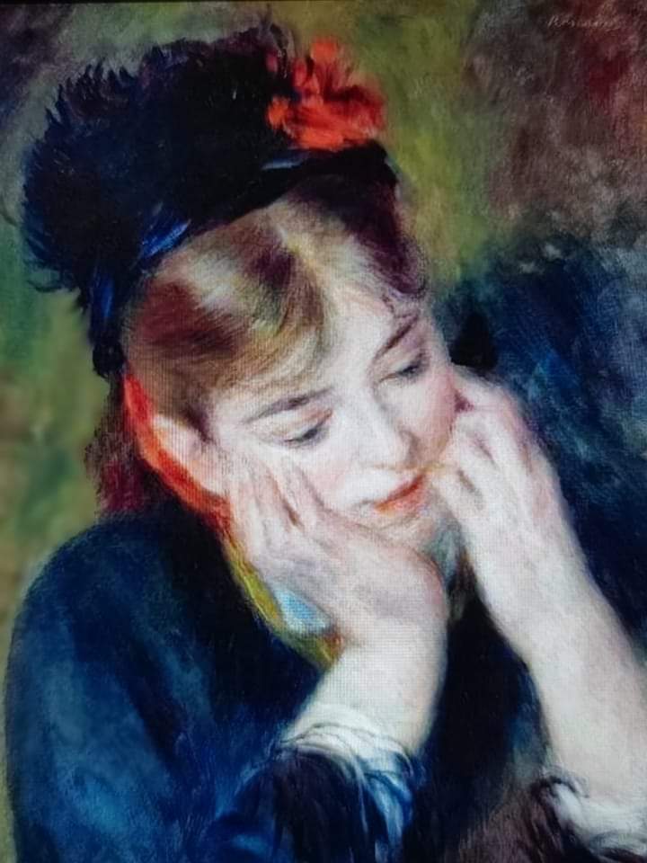 Pierre Auguste Renoir ' Meditazione' 1887.