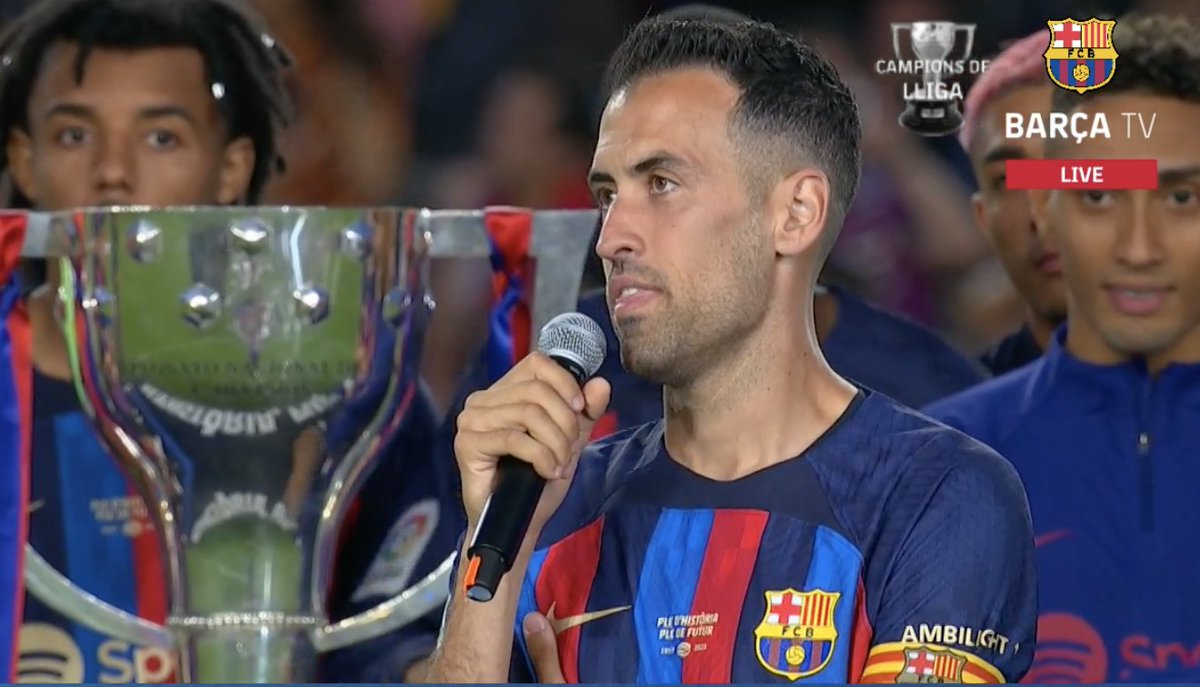 Barça Universal on Twitter "Busquets "Now I'm leaving this team, but