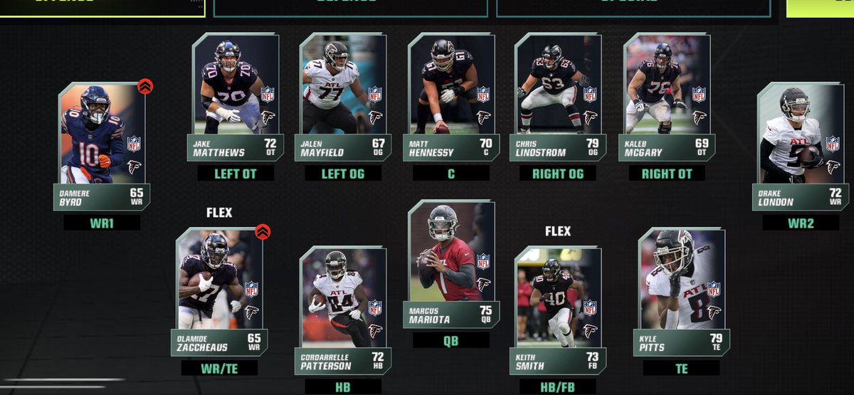 Faxbusfan22's tweet photo. Here is the Atlanta Falcons all players that still play we don’t know if some of these doesn’t play for the team anymore https://t.co/wylBLFUibO