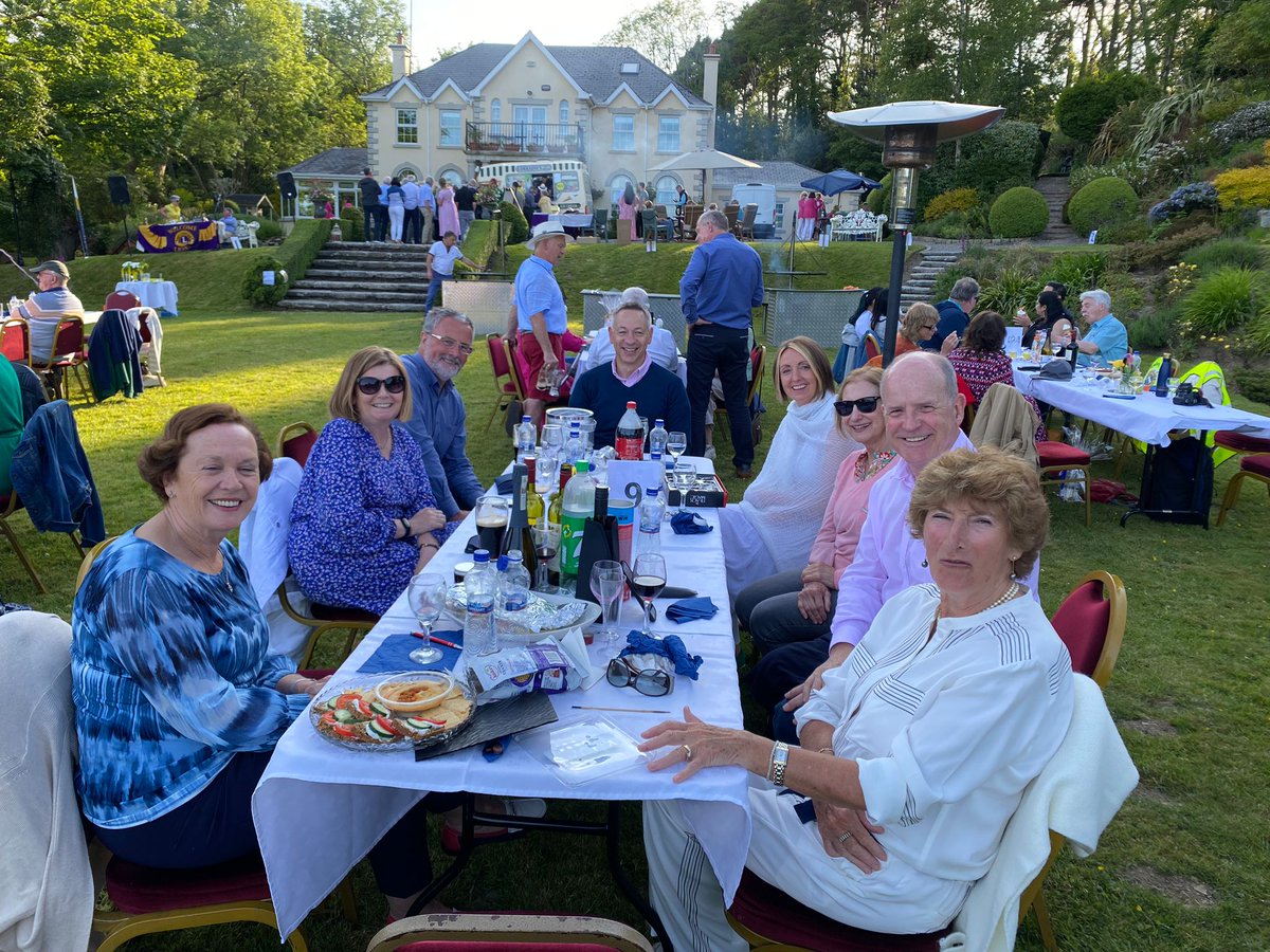 StCatherinesSS's tweet photo. Huge thanks to The Sugarloaf Lions Club and Anne &amp; Michael Storan for hosting a garden party and raising more than 12,000k to go into the pot for our bus. Yours in gratitude. https://t.co/d7r7AKOgan