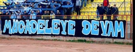 Biz mağlup olduktan sonra da tribünü terk etmeyenleriz, tabutta da olsa o rövaşatayı çekeriz!