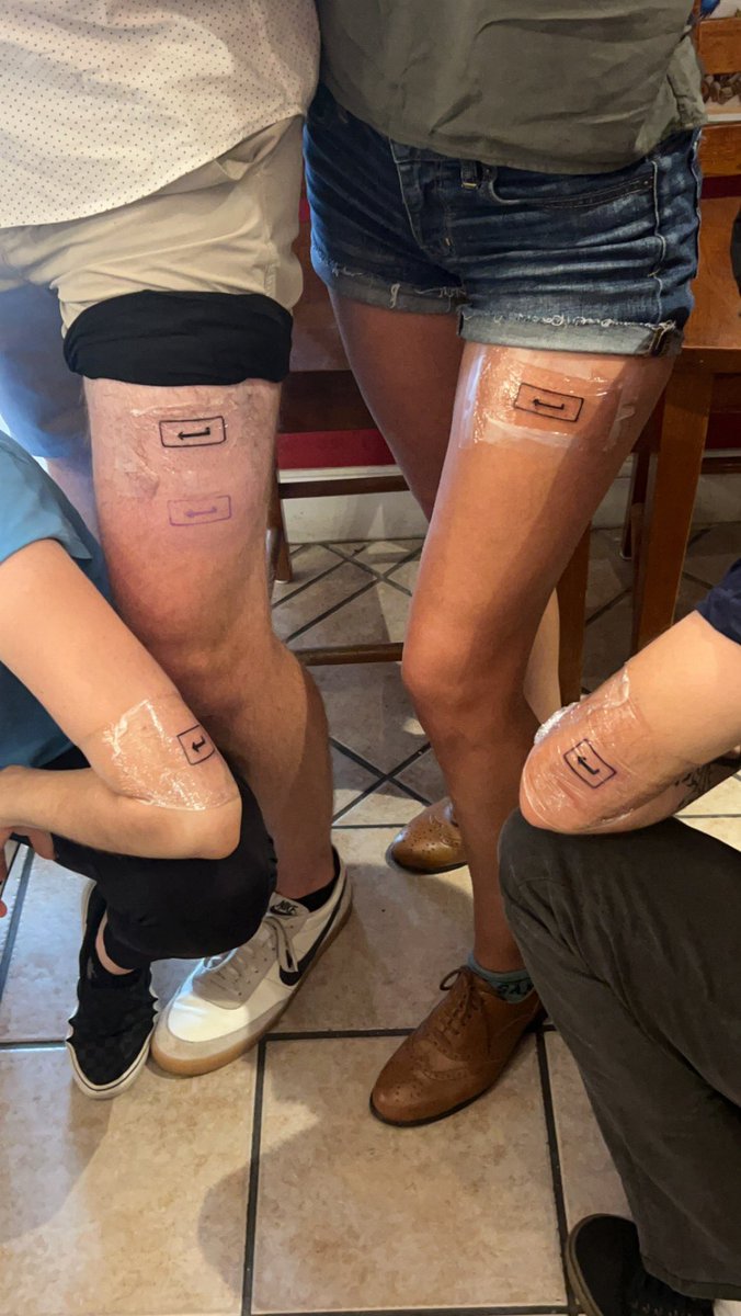 KristenPurr's tweet image. Squad tattoos with some of my besties🤍