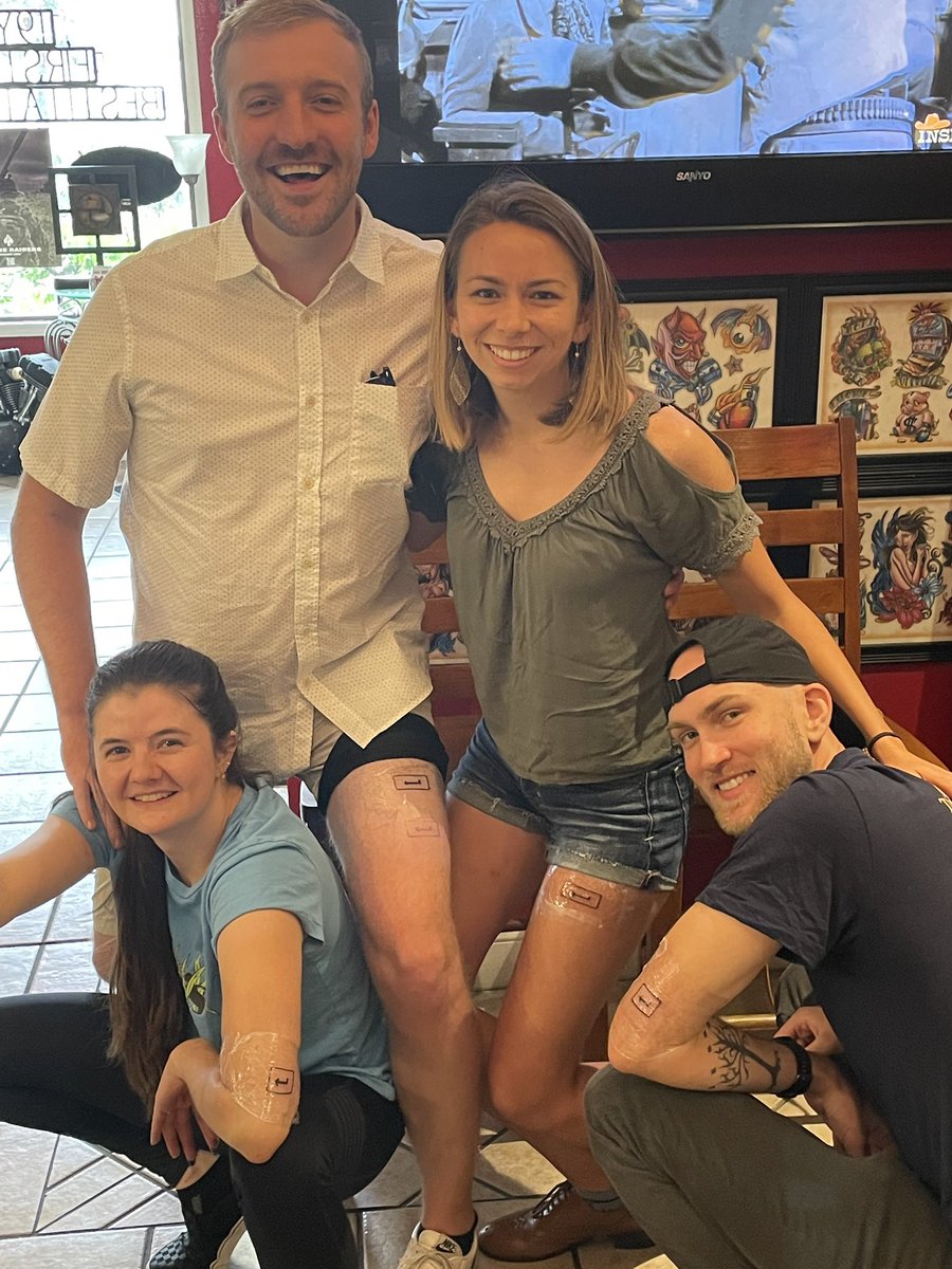 KristenPurr's tweet image. Squad tattoos with some of my besties🤍