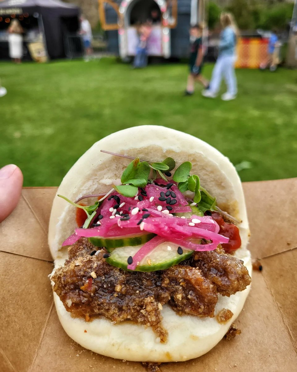 TheCardiffMenu (@cardiffmenu) on Twitter photo My pick of the day from <a href="/streetfoodCDF/">Street Food Circus</a> at Caldicot Castle was this explosion of flavour from <a href="/baoselecta/">Bao Selecta</a>
Crispy Beef Bao - Sweet cucumber, sticky ginger glaze, sesame, pickles £6 My pick of the day from <a href="/streetfoodCDF/">Street Food Circus</a> at Caldicot Castle was this explosion of flavour from <a href="/baoselecta/">Bao Selecta</a>
Crispy Beef Bao - Sweet cucumber, sticky ginger glaze, sesame, pickles £6
