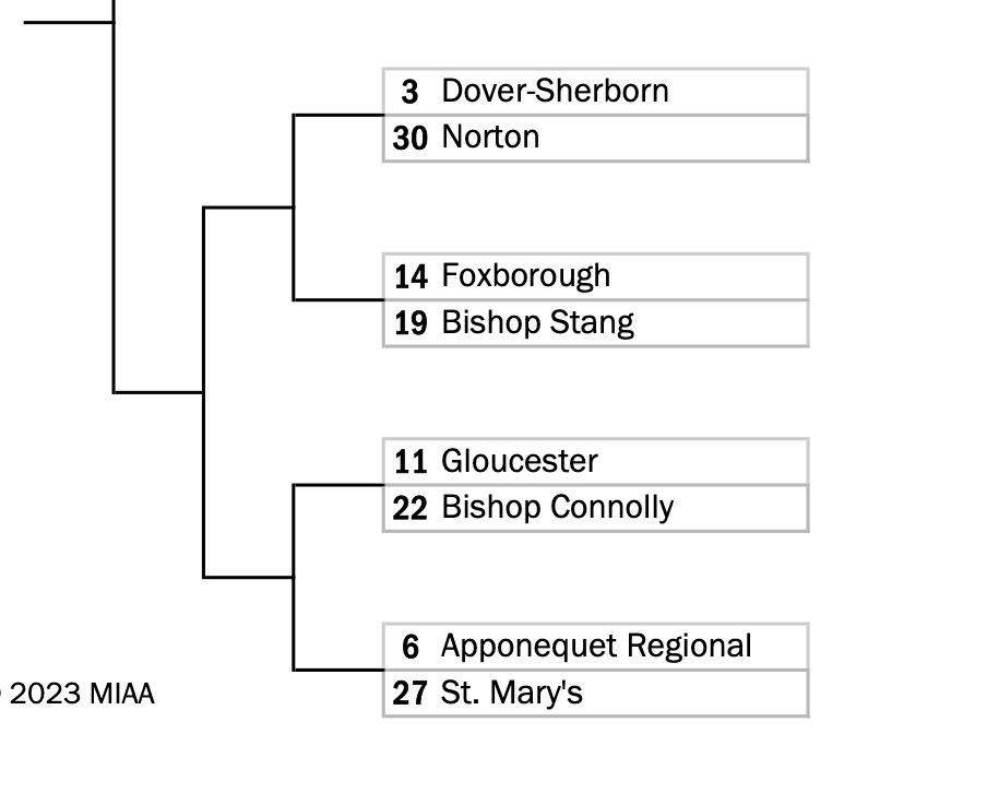 Bishop Stang Boys Tennis are in the Round of 32 of 2023 MIAA tournament. Bishop Stang #19 plays at #14 Foxborough either Thurdsay or Friday
Go Spartans